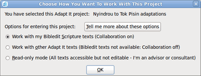 Choose how you want to work with this project
